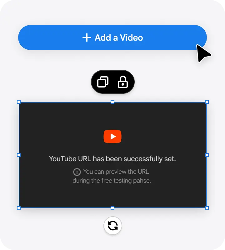 Insert YouTube videos.