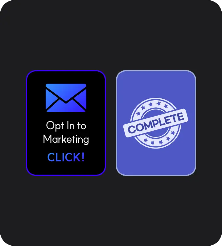 Submission button design tailored to brand tone and manner.