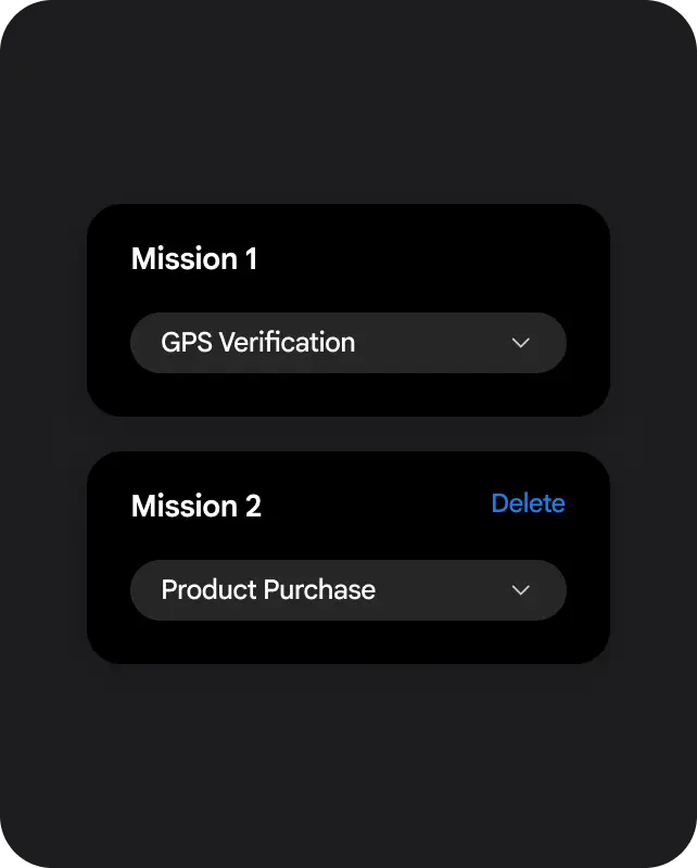 Multiple condition settings.