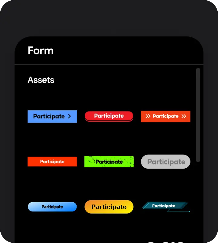 Rich asset library.